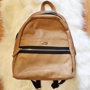 Kensie | Tan Faux Leather Backpack